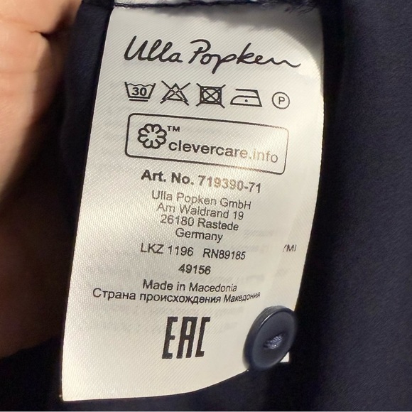 Ulla Popken Cardigan Black Size 32/34 Open Front - Picture 6 of 6